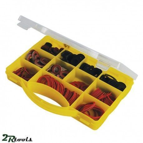 Juego de arandelas de goma y fibra