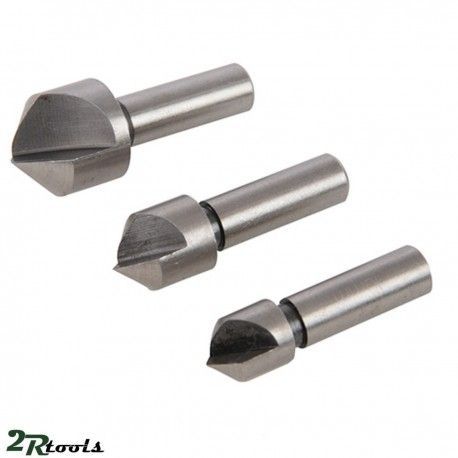 Brocas avellanadoras HSS, 3 pzas