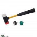 Martillo de goma 4 en 1,Cabeza Ø37 mm