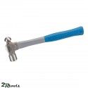 martillo de bola con mango engomado de fibra de vidrio, 454g