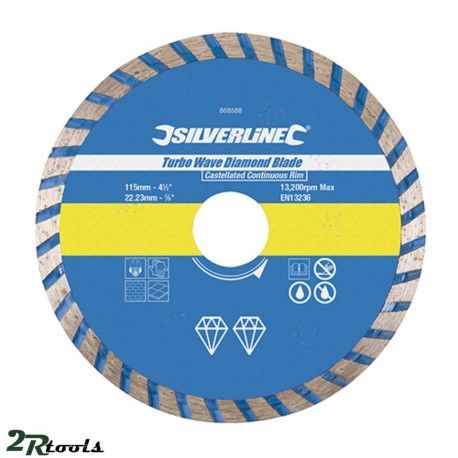 Disco de corte diamantado TURBO WAVE 115 mm