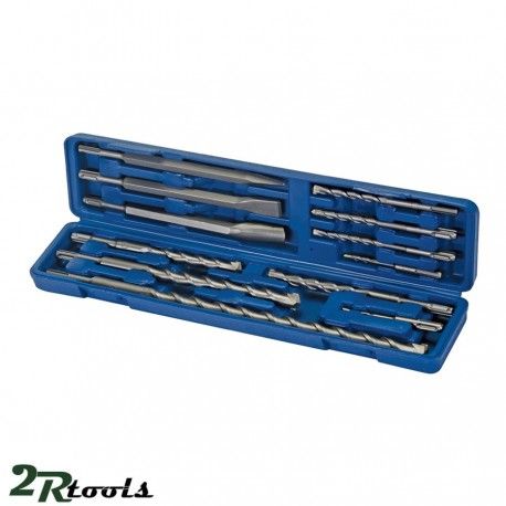 Juego de brocas SDS plus y cinceles, 12 piezas