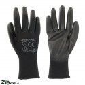 Guantes con palma de color negro (Talla L)